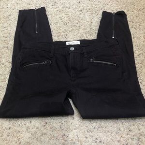 Gap zipper detail skinny lightweight pants